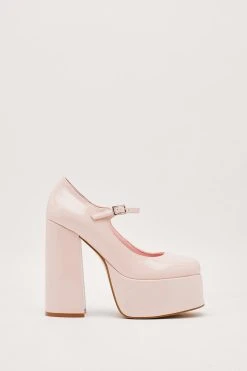 Patent Platform Mary Jane Heels 9 Patent Platform Mary Jane Heels -Nasty Gal Sales Store womens baby20pink patent platform mary jane heels 6