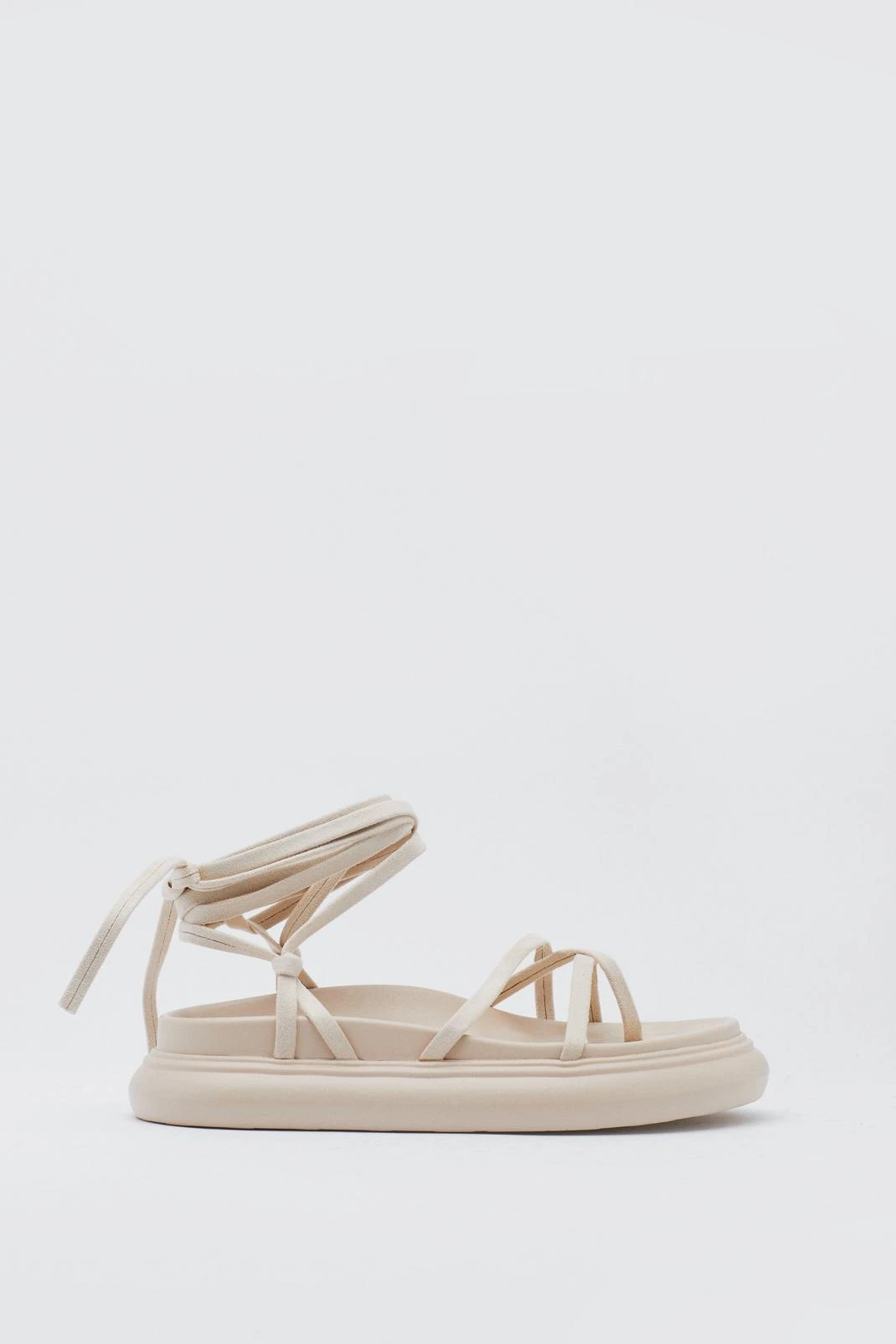 Faux Suede Bubble Sole Sandals 4 Faux Suede Bubble Sole Sandals - Image 2