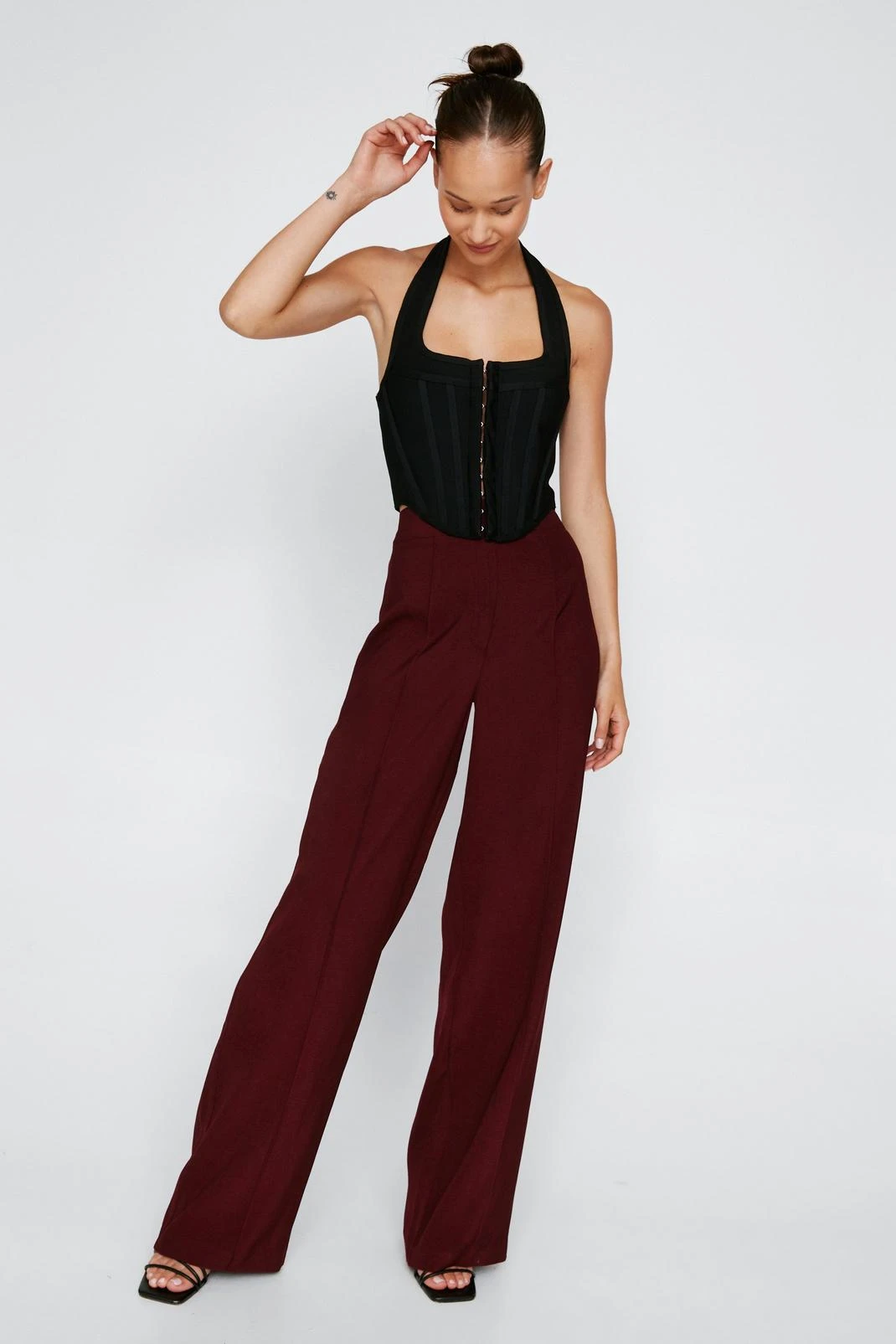 Seam Detail Straight Leg Tailored Pants 4 Seam Detail Straight Leg Tailored Pants - Image 2