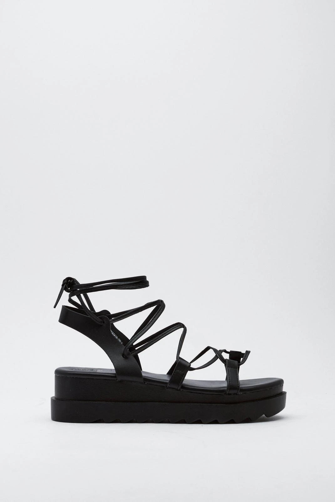 Ankle Tie Chunky Flatform Sandals - Image 2