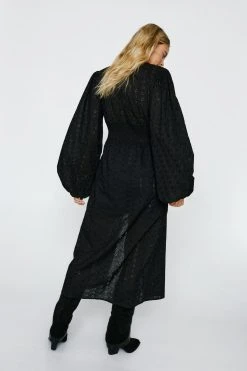 Broderie Button Down Maxi Top 8 Broderie Button Down Maxi Top -Nasty Gal Sales Store womens black broderie button down maxi top 2