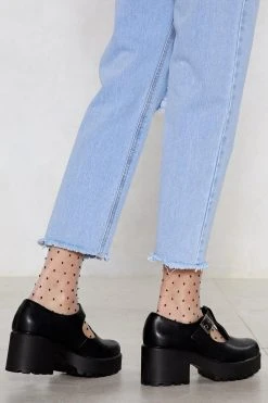 Chunky T Strap Mary Janes