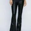 Faux Leather Biker Pants