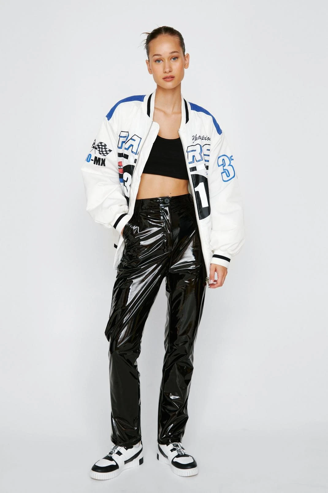 Faux Leather High Shine Leggings - Image 7