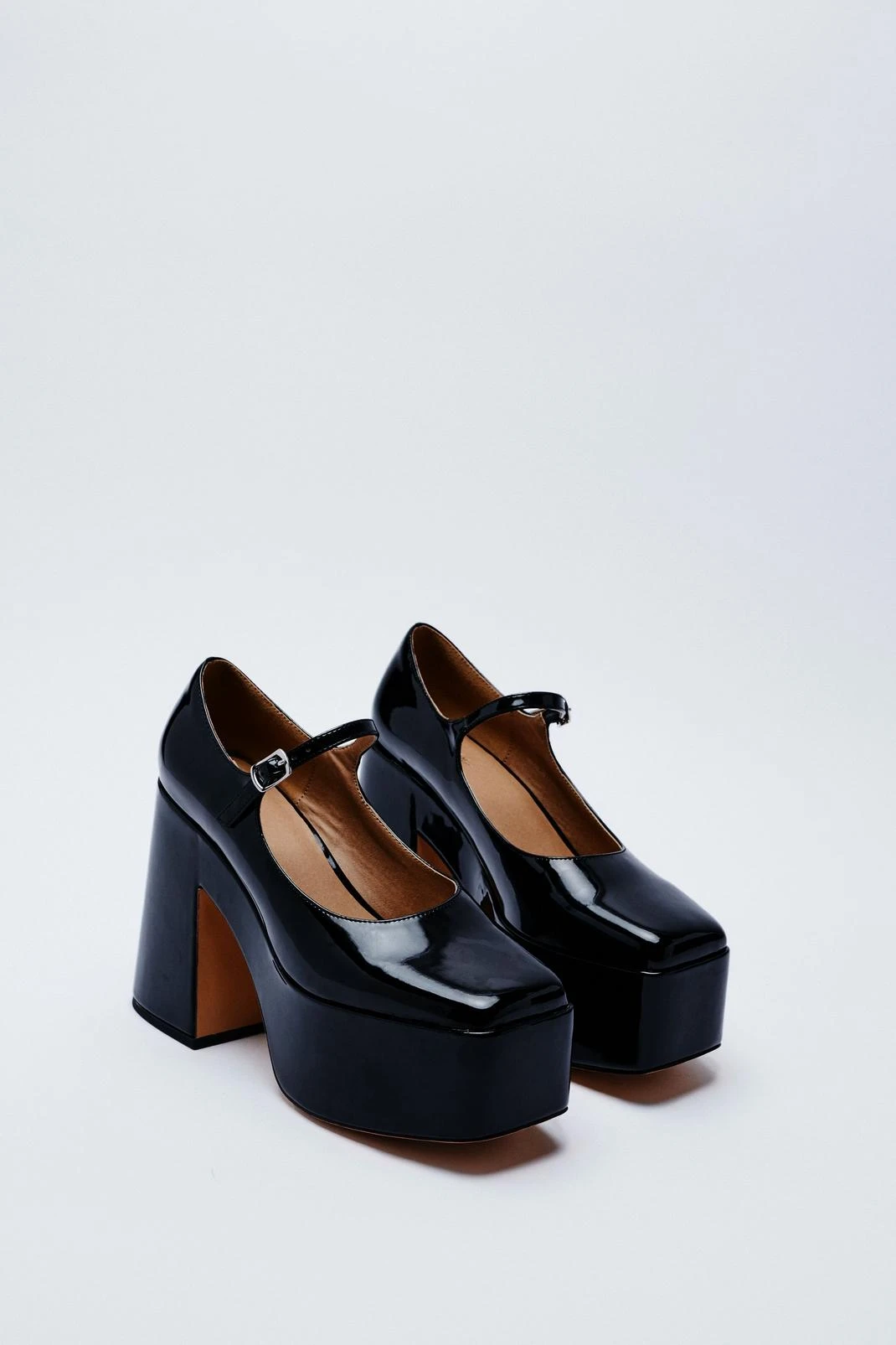 Faux Leather Platform Mary Jane 5 Faux Leather Platform Mary Jane - Image 3