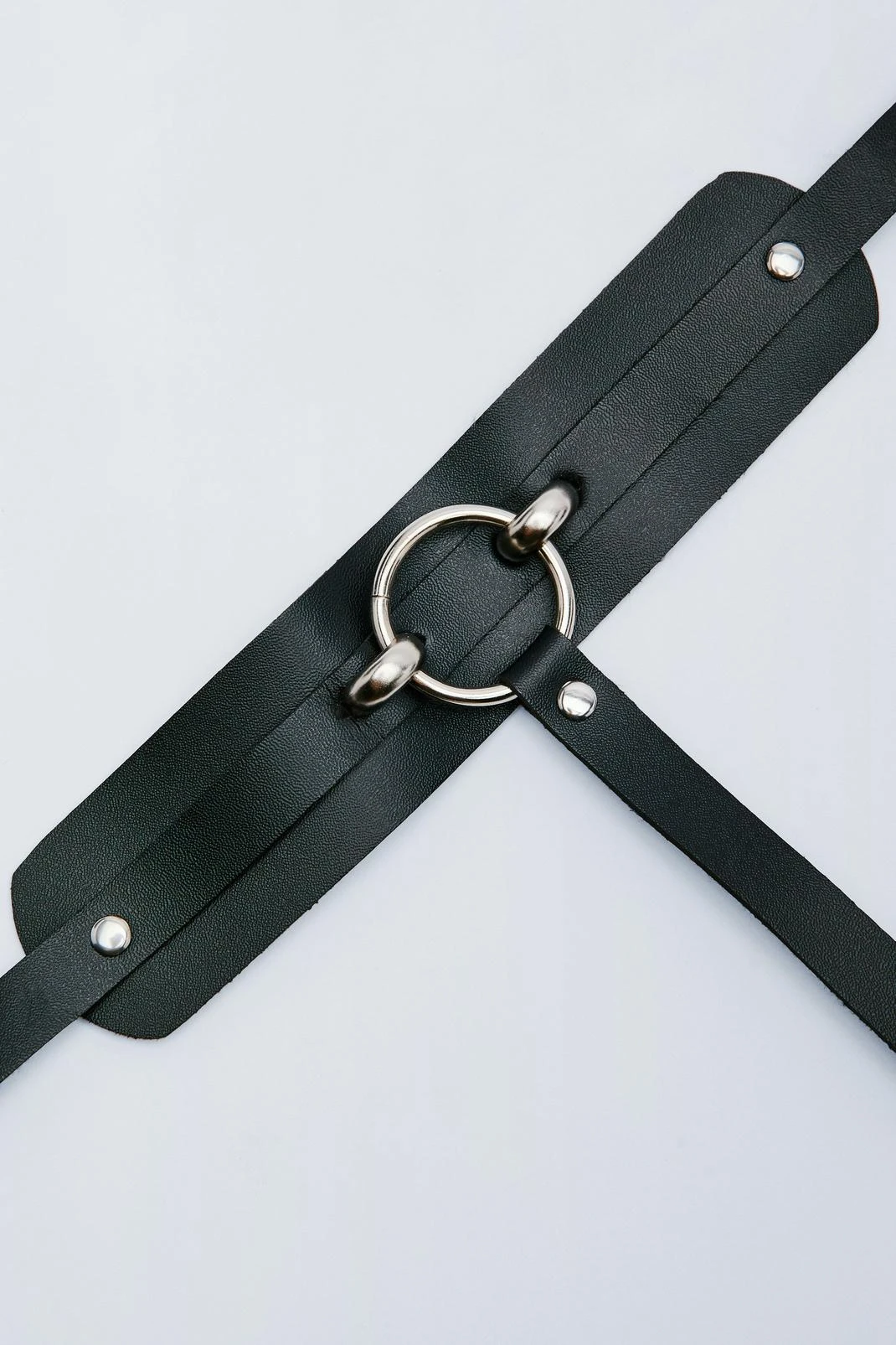Faux Leather Ring Detail Body Harness - Image 2