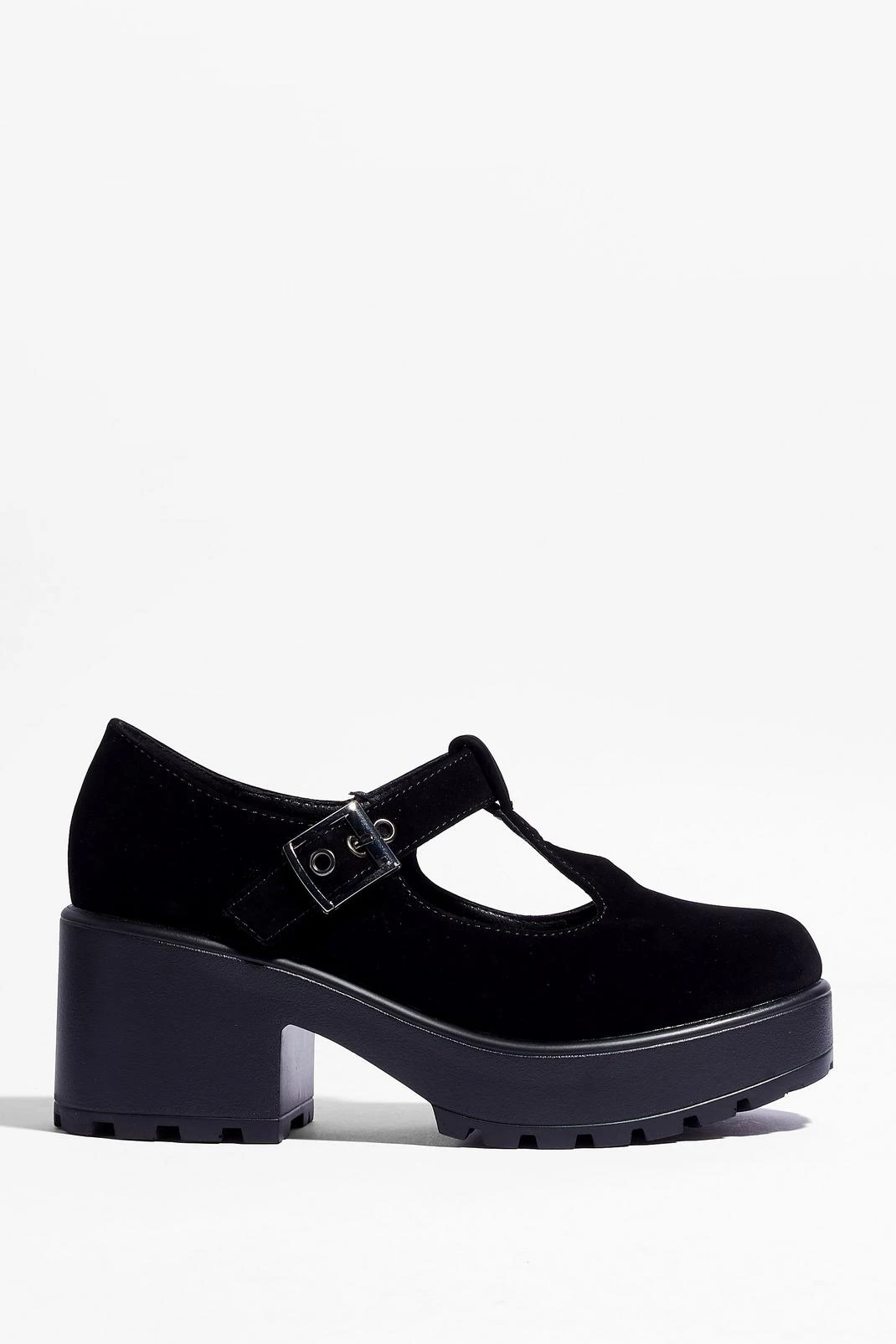 Faux Suede T-Bar Cleated Mary Janes 4 Faux Suede T-Bar Cleated Mary Janes - Image 2