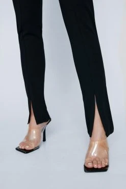 Front Split Legging 7 Front Split Legging -Nasty Gal Sales Store womens black front split legging 1