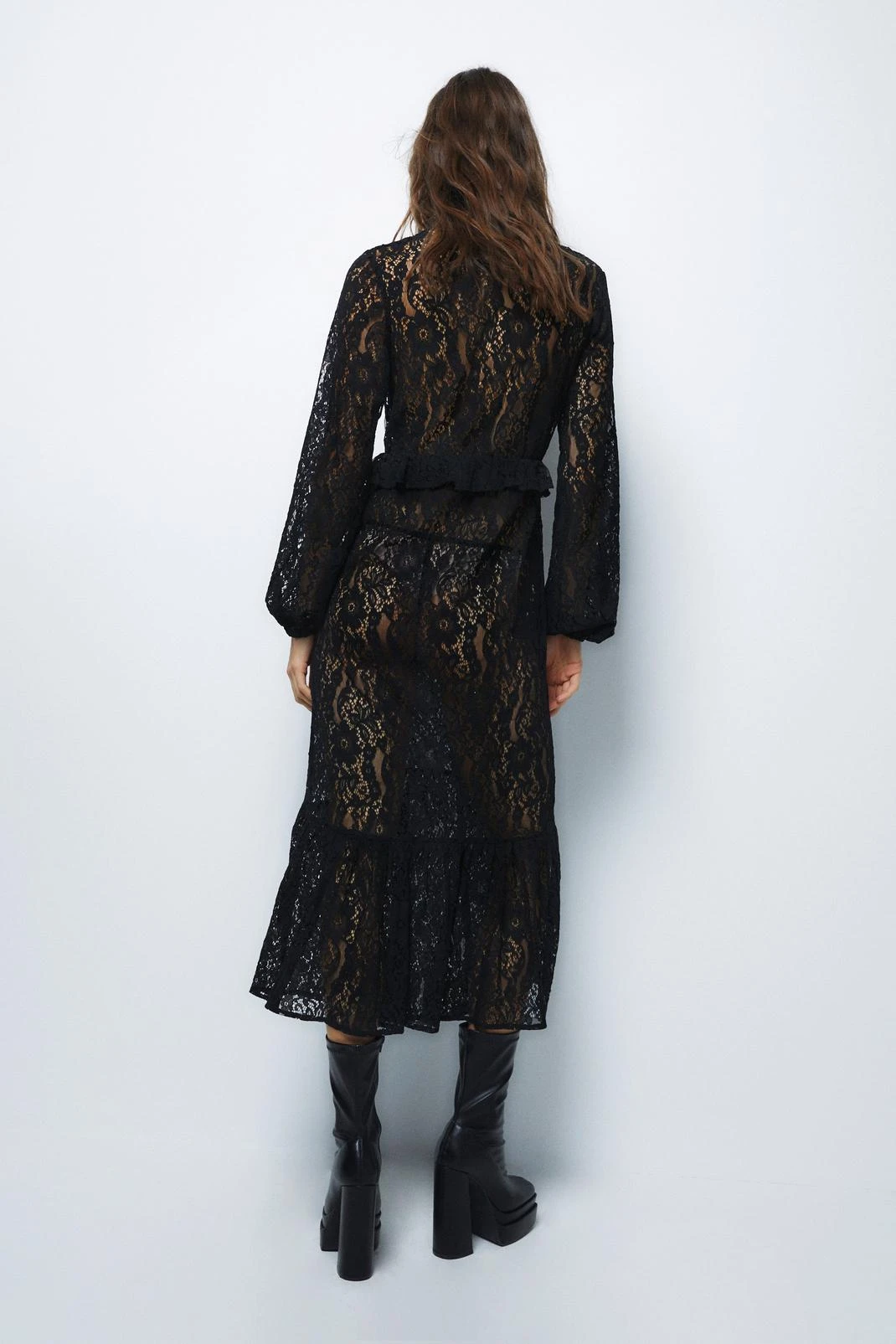 Lace Knot Front Maxi Dress 5 Lace Knot Front Maxi Dress - Image 3