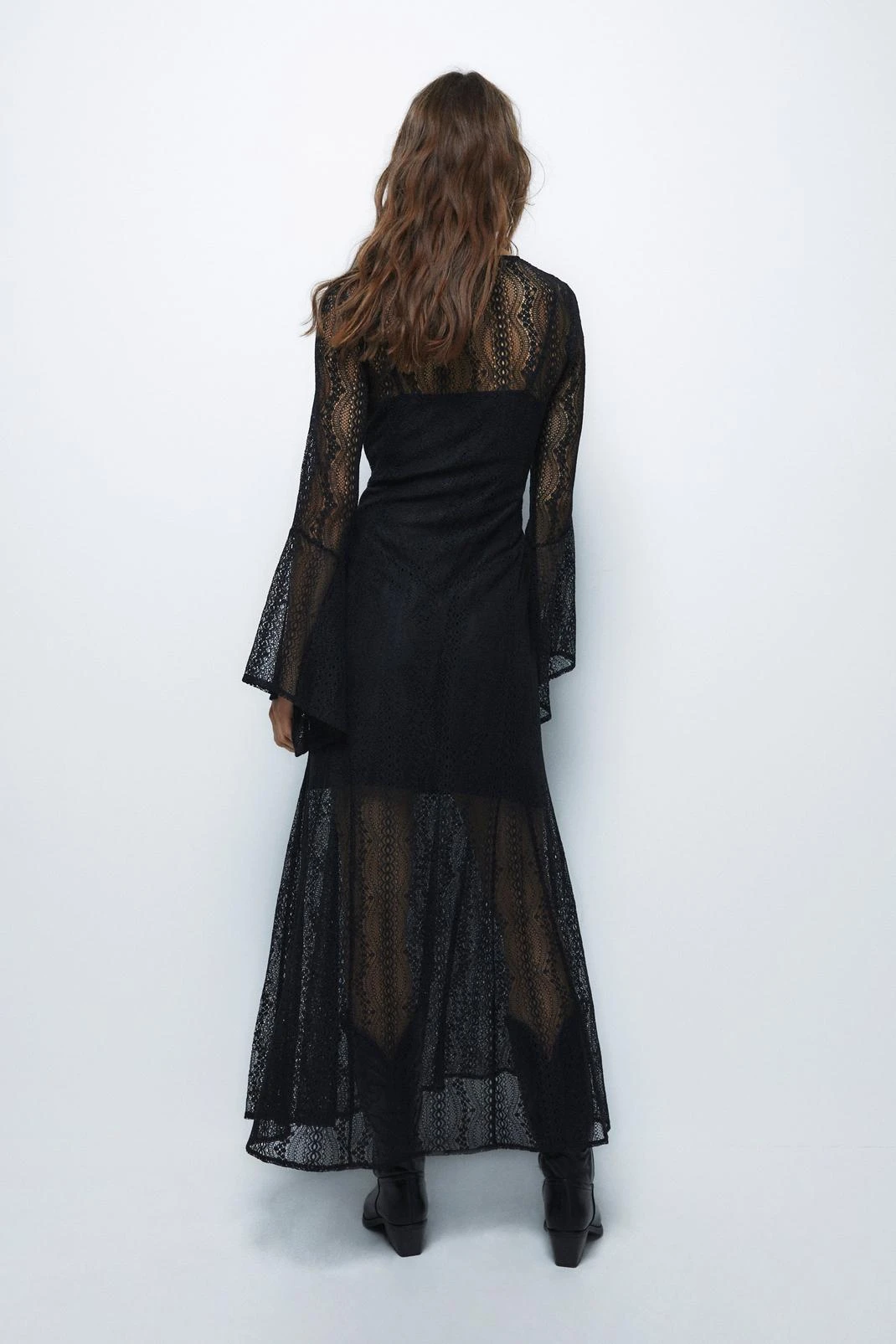 Lace Plunge Maxi Dress 5 Lace Plunge Maxi Dress - Image 3