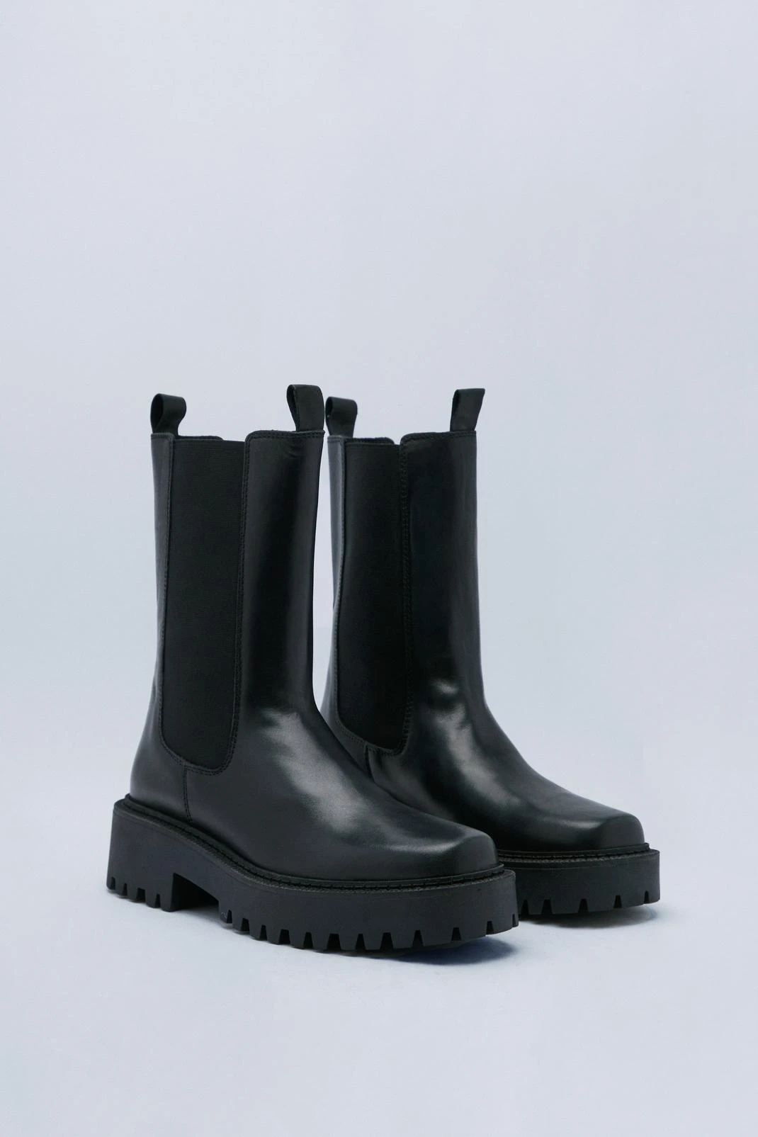 Leather Square Toe Chelsea Boots 5 Leather Square Toe Chelsea Boots - Image 3