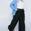 Plus Size Wide Leg Pants -Nasty Gal Sales Store womens black plus size wide leg pants