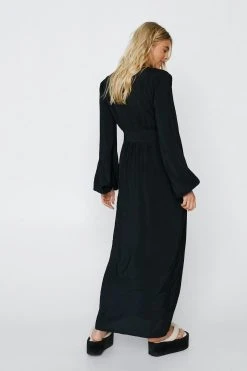 Premium Button Down Maxi Top 11 Premium Button Down Maxi Top -Nasty Gal Sales Store womens black premium button down maxi top 2