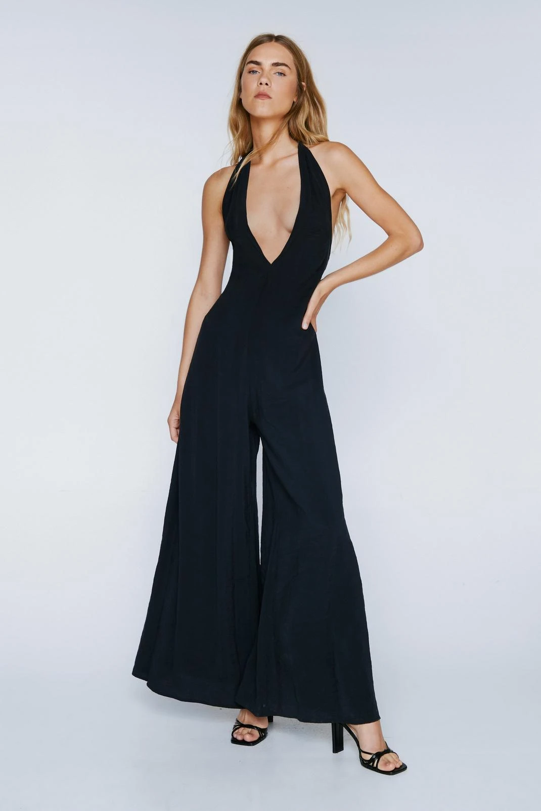 Premium Halter Neck Wide Leg Jumpsuit - Image 10