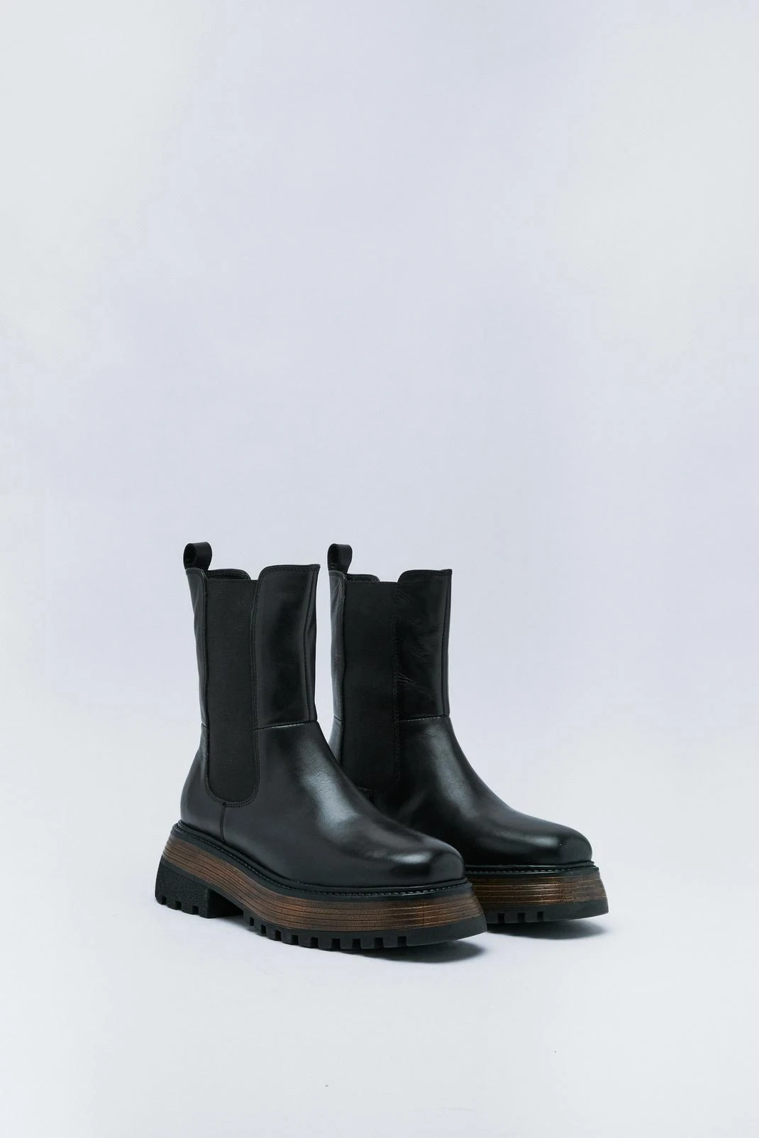 Premium Leather Chunky Chelsea Boot 5 Premium Leather Chunky Chelsea Boot - Image 3