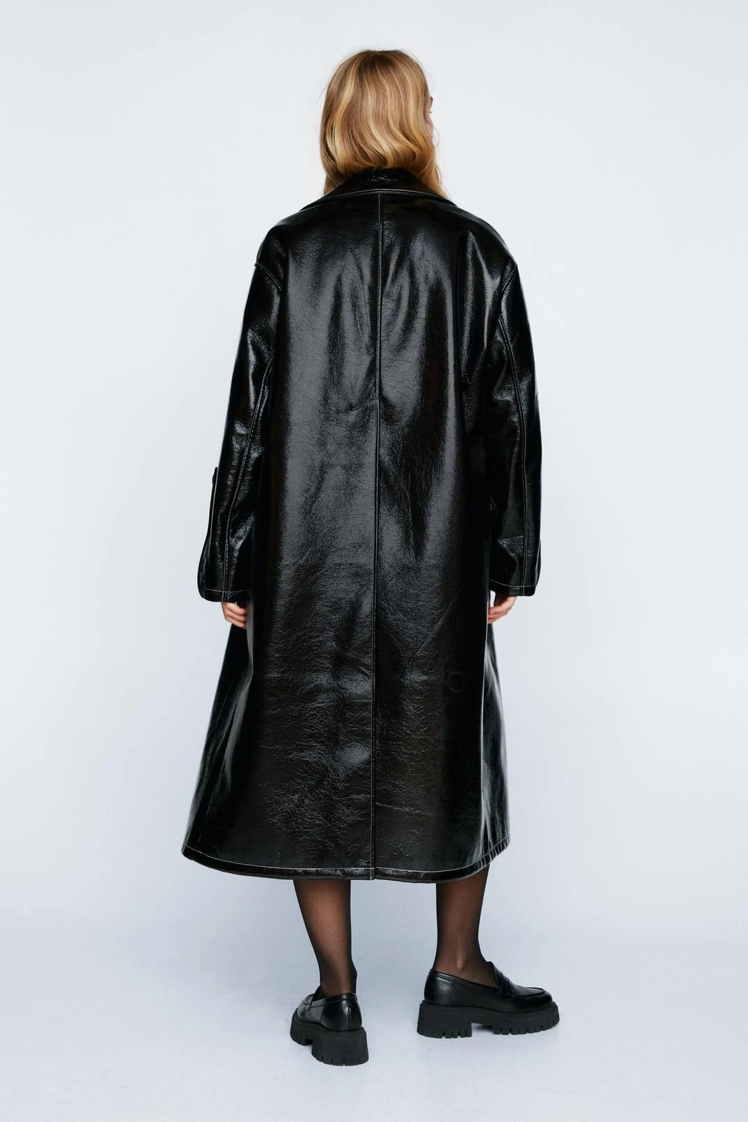 Premium Vinyl Oversized Trench 5 Premium Vinyl Oversized Trench - Image 3