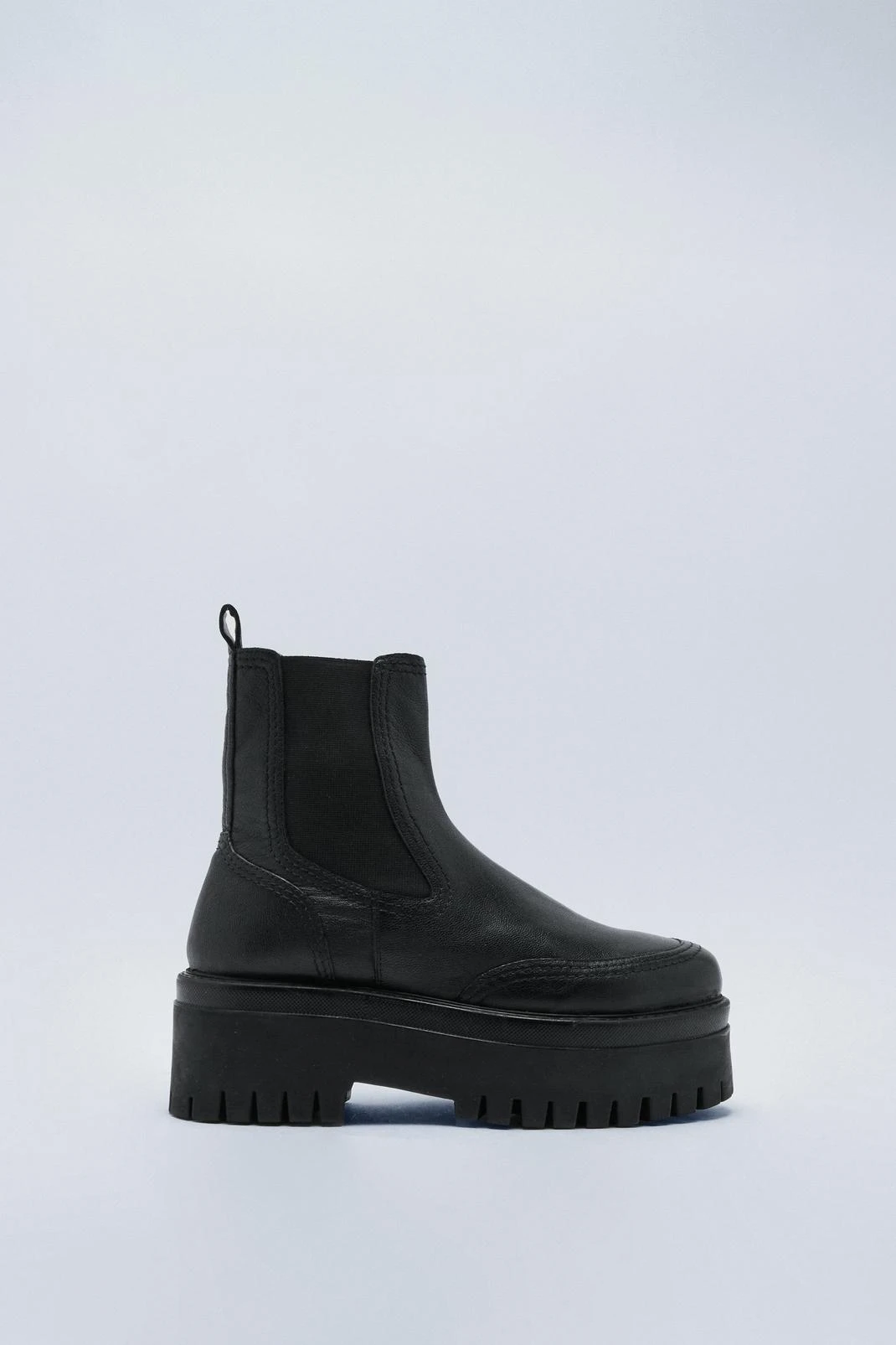 Real Leather Chunky Chelsea Boots 4 Real Leather Chunky Chelsea Boots - Image 2