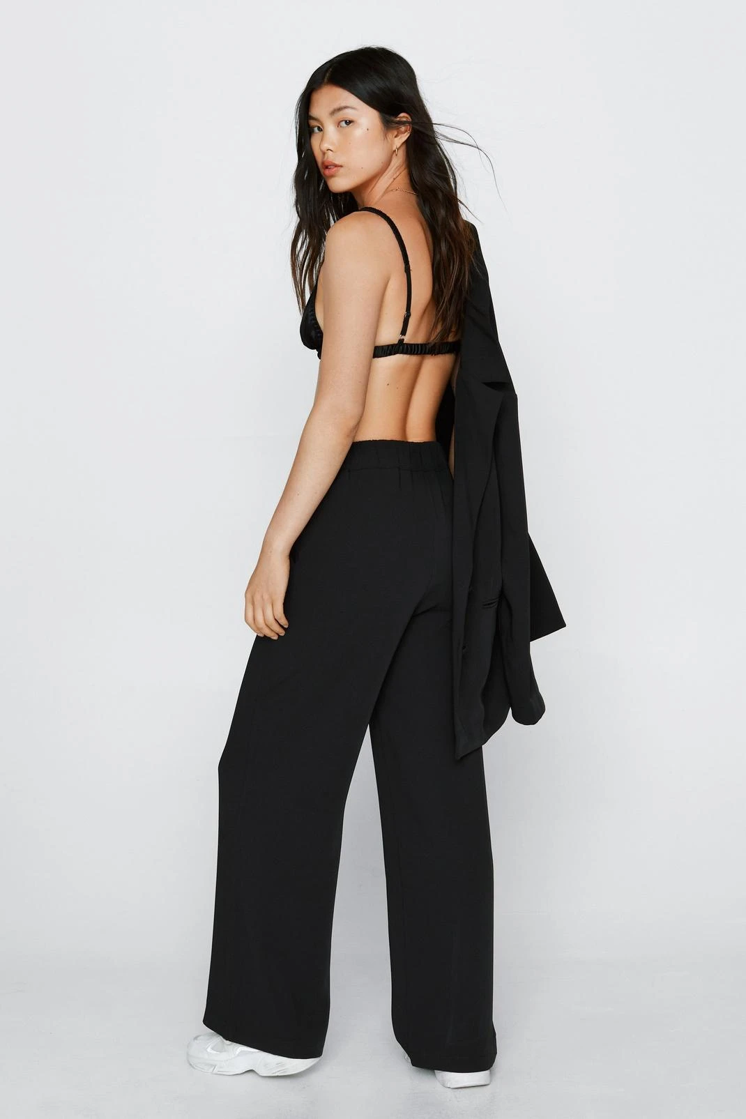 Satin Tailored Straight Leg Pants - Image 6