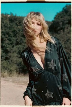 Star Tiered Plunge Maxi Dress -Nasty Gal Sales Store womens black star tiered plunge maxi dress 2