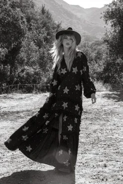 Star Tiered Plunge Maxi Dress -Nasty Gal Sales Store womens black star tiered plunge maxi dress