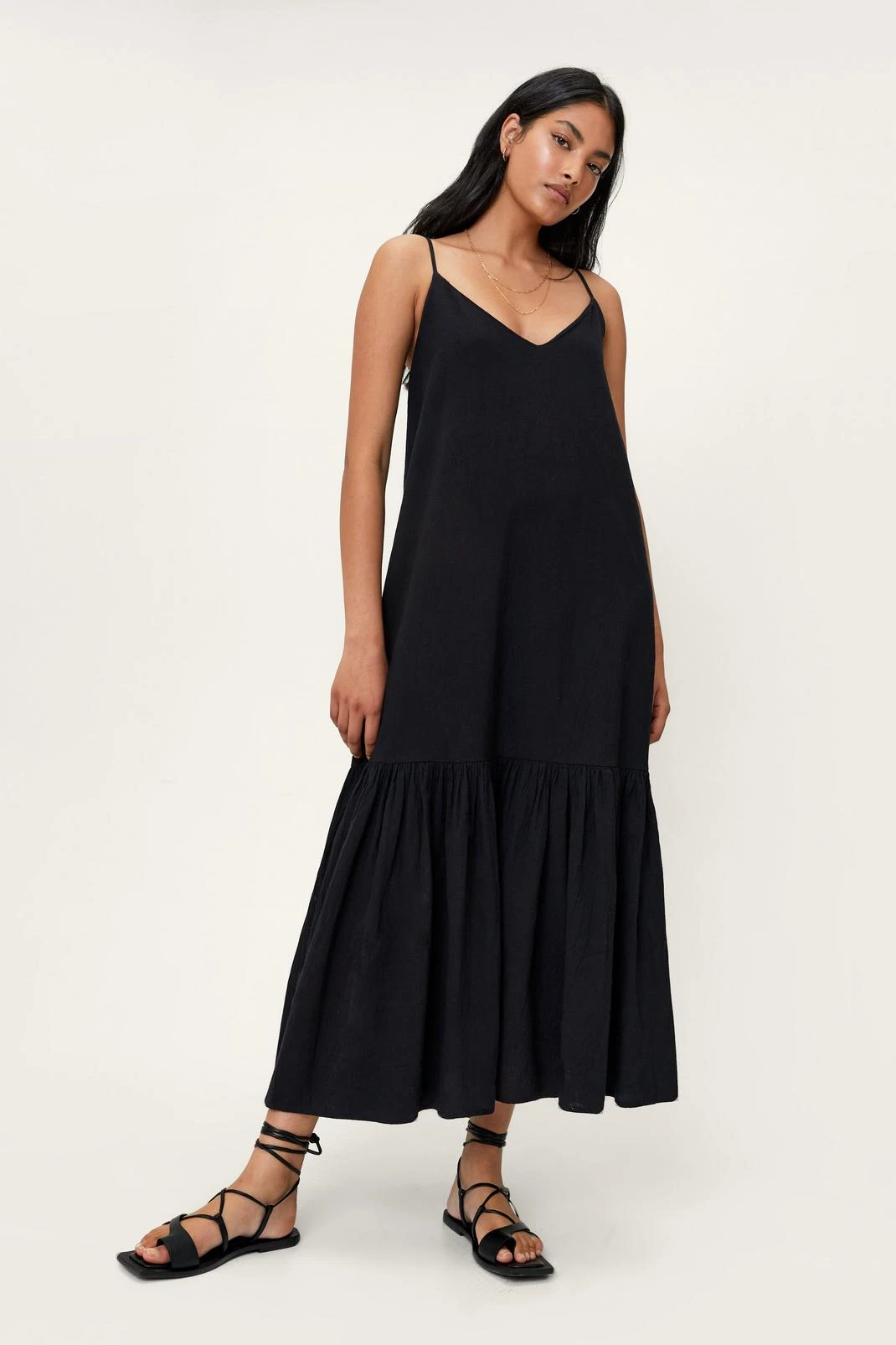 Strappy Tiered Maxi Dress - Image 5
