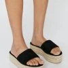 Suede Espadrille Flatform Sandals