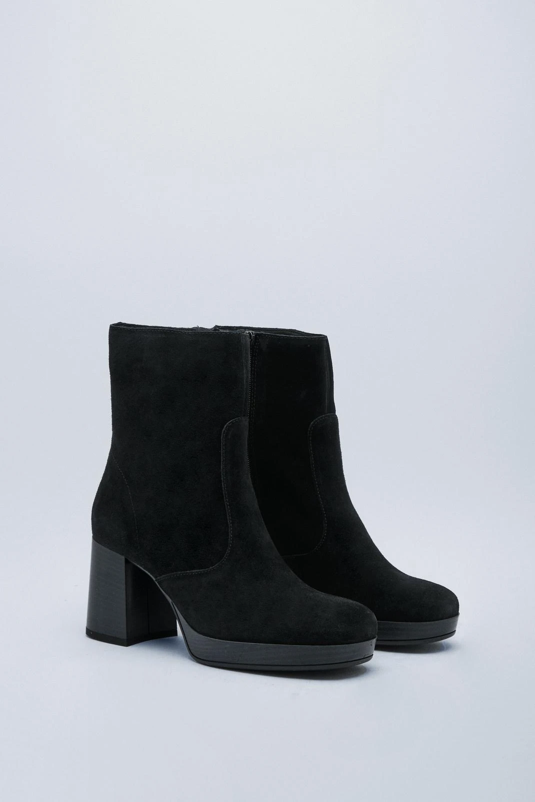 Suede Platform Ankle Boots 5 Suede Platform Ankle Boots - Image 3