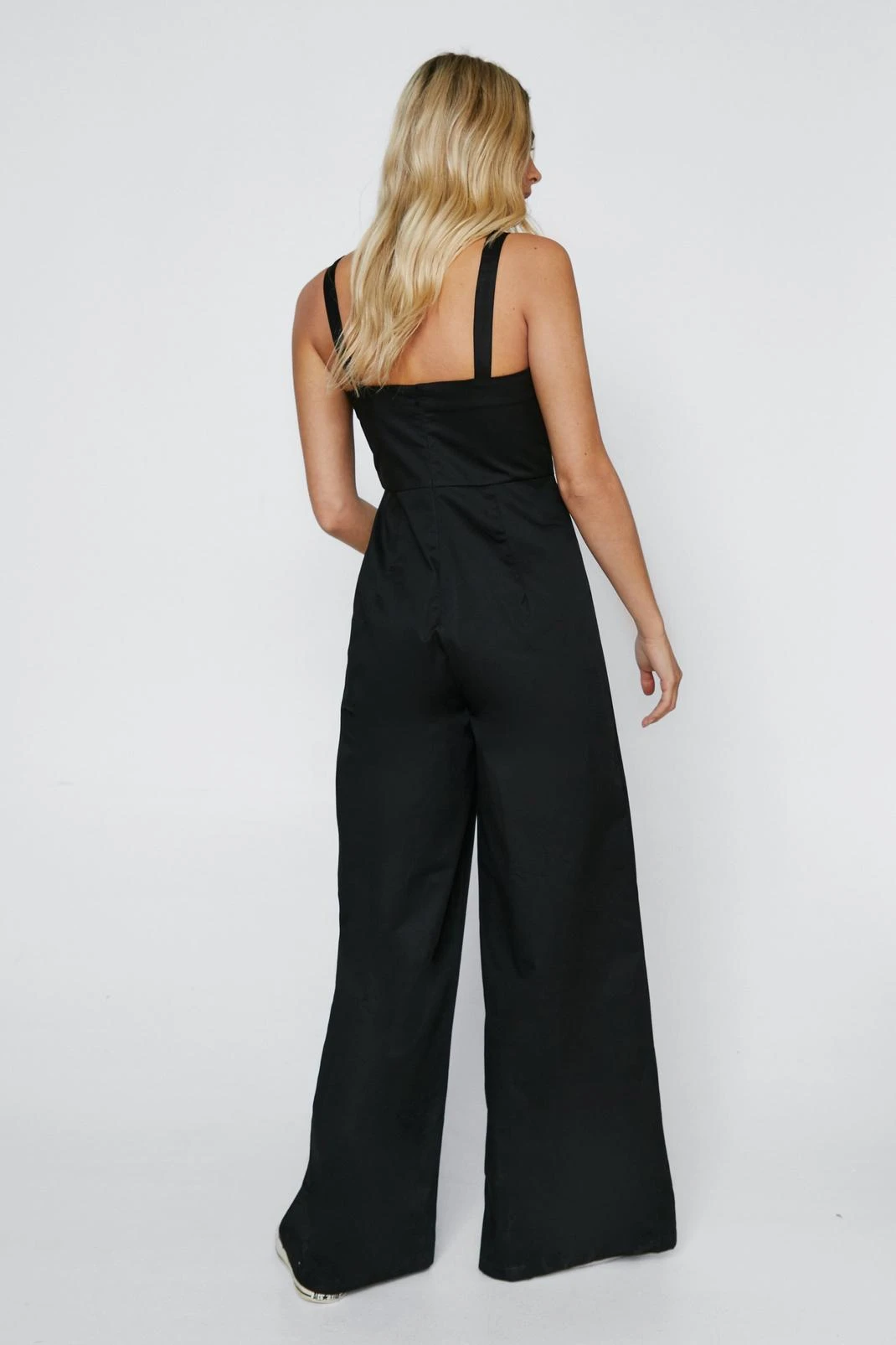 Wide Leg Tailored Jumpsuit - Image 3