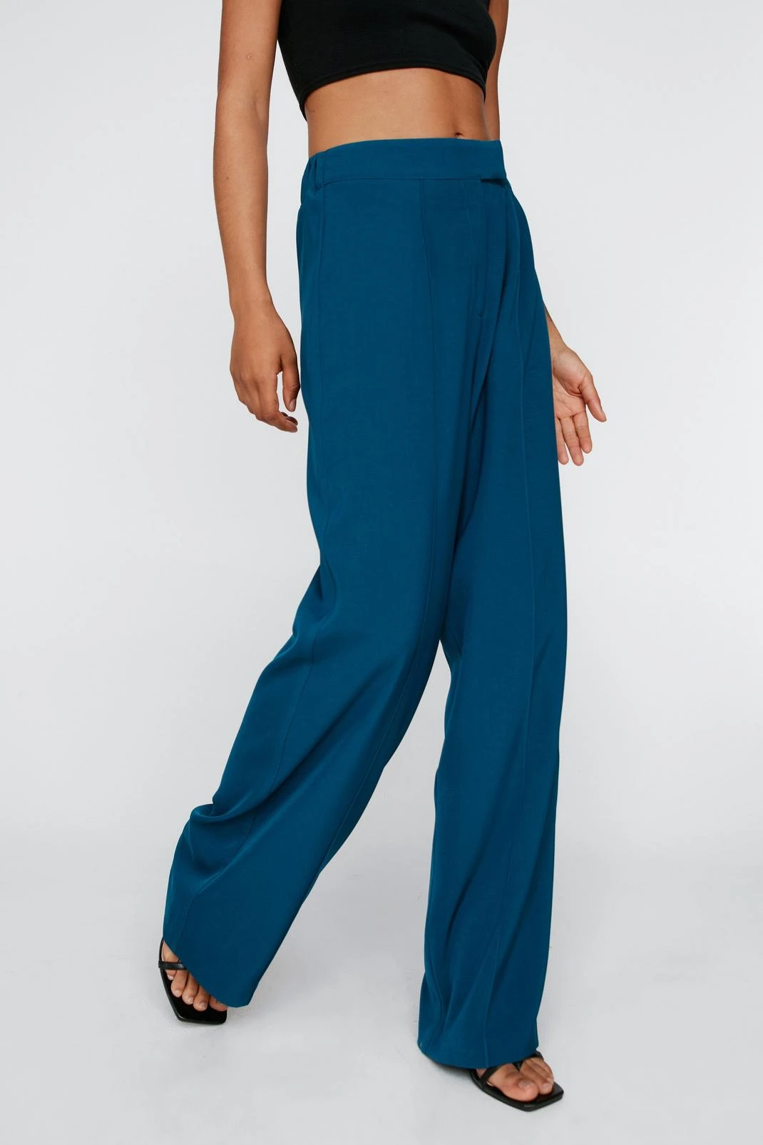 Seam Detail Straight Leg Tailored Pants 6 Seam Detail Straight Leg Tailored Pants - Image 4