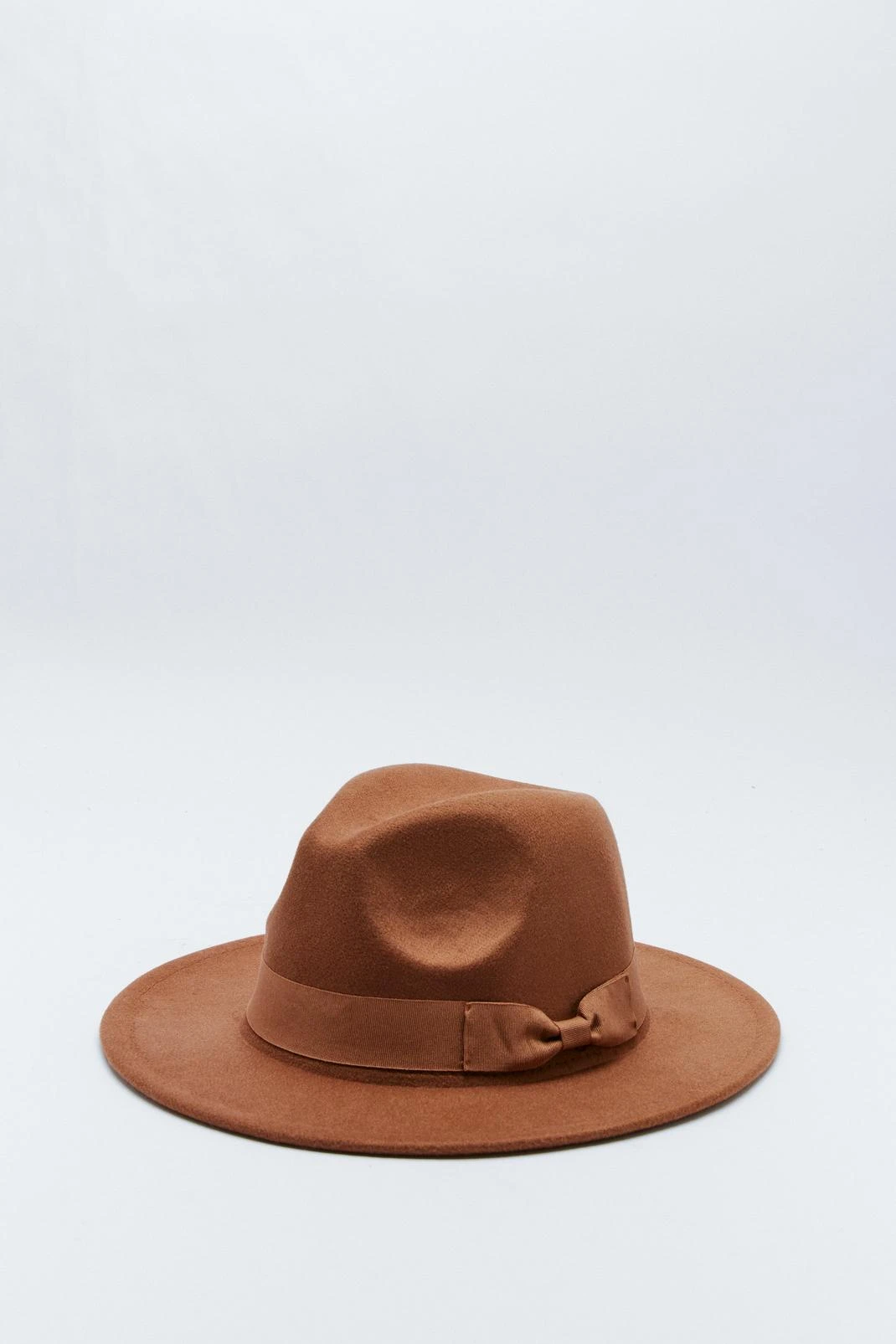 Felt Bow Fedora Hat - Image 2