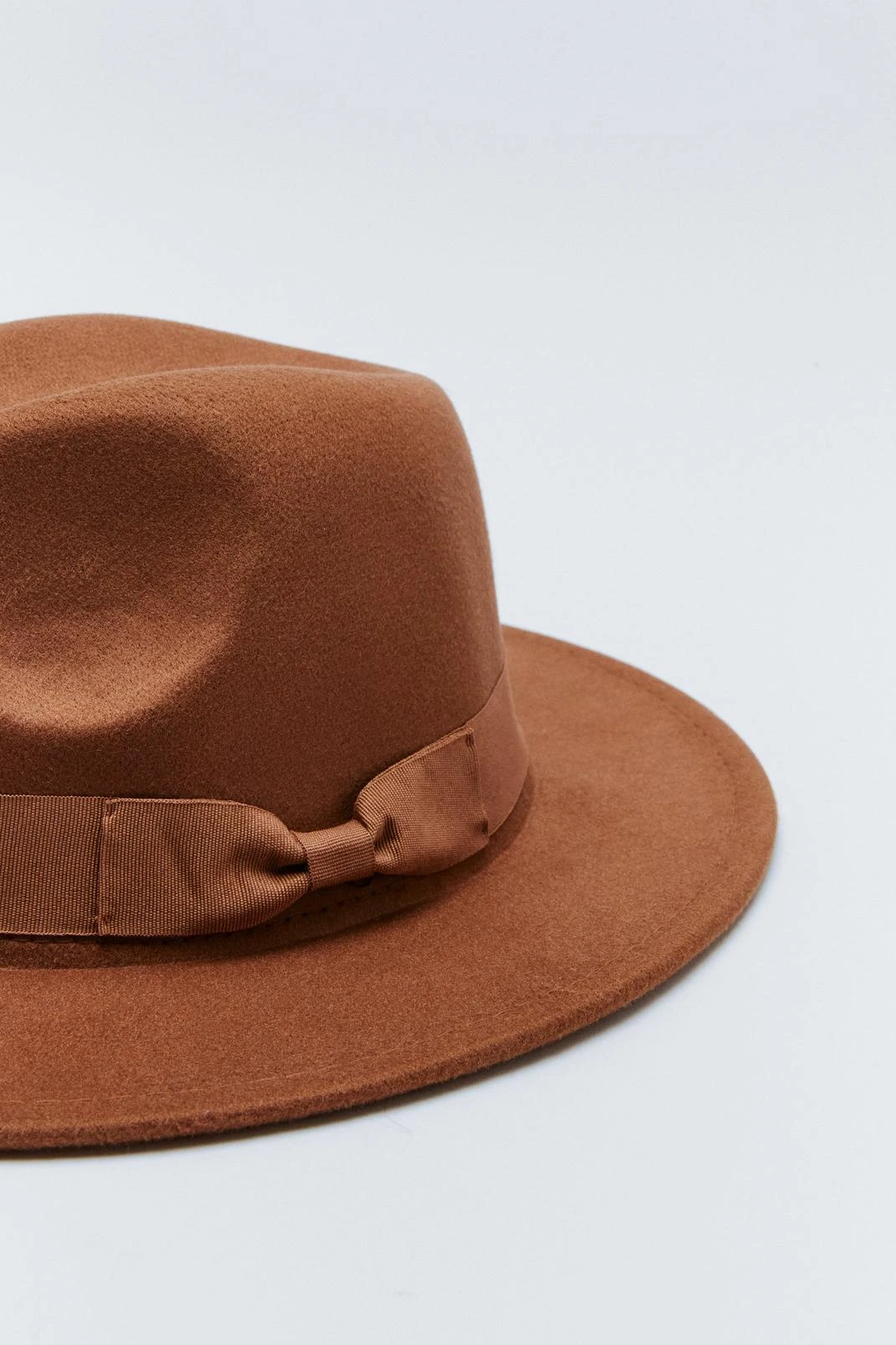 Felt Bow Fedora Hat - Image 3