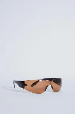 Wrap Around Sunglasses 8 Wrap Around Sunglasses -Nasty Gal Sales Store womens brown wrap around sunglasses 2