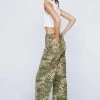 Abstract Camo Wide Leg Pants