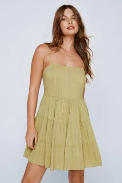 Cotton Seersucker Tassel Cover Up Mini Dress 14 Cotton Seersucker Tassel Cover Up Mini Dress -Nasty Gal Sales Store womens chartreuse cotton seersucker tassel cover up mini dress 2