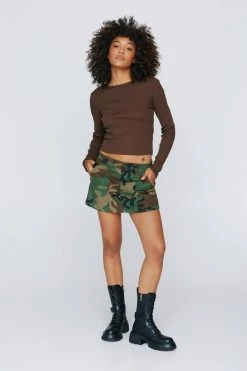 Long Sleeve Backless Tie Up Top 12 Long Sleeve Backless Tie Up Top -Nasty Gal Sales Store womens chocolate long sleeve backless tie up top 3