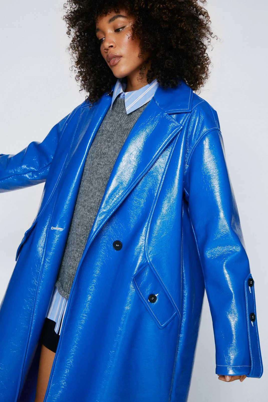 Premium Vinyl Oversized Trench 7 Premium Vinyl Oversized Trench - Image 5