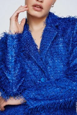 Tassel Cinched Waist Tailored Blazer Dress 13 Tassel Cinched Waist Tailored Blazer Dress -Nasty Gal Sales Store womens cobalt tassel cinched waist tailored blazer dress 1