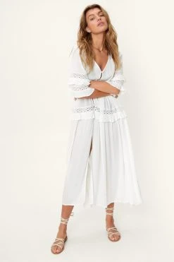 Alternative view of Crinkle Viscose Ruffle Maxi Beach Dress