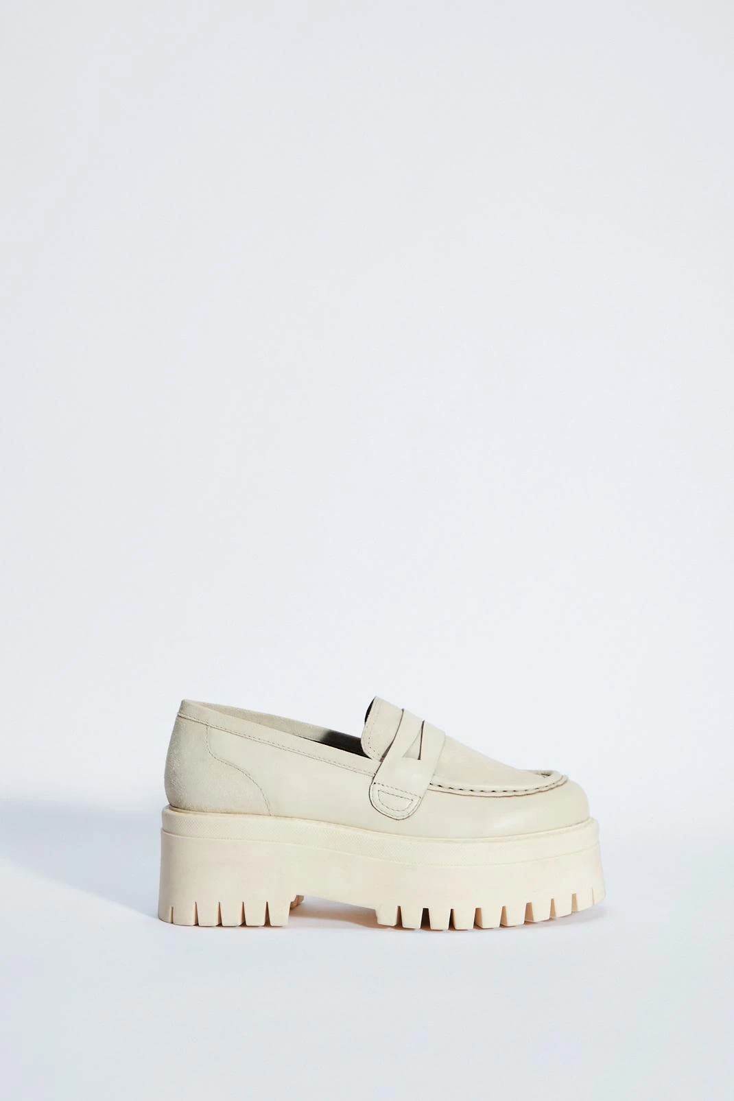 Leather And Suede Mix Chunky Loafers 4 Leather And Suede Mix Chunky Loafers - Image 2
