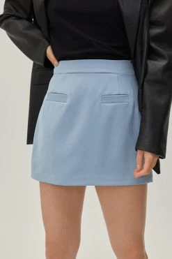 Micro Mini Pocket Detail Skirt 13 Micro Mini Pocket Detail Skirt -Nasty Gal Sales Store womens denim blue micro mini pocket detail skirt 4