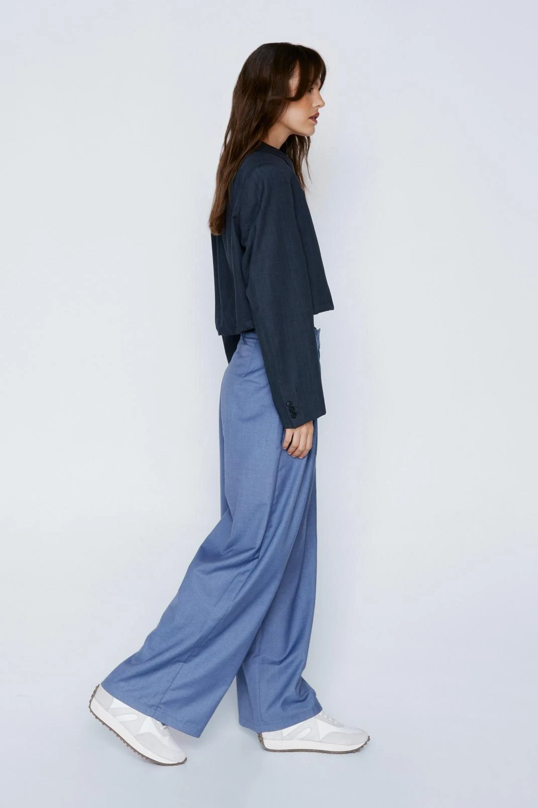 Premium Twill Pleated Wide Leg Pants 6 Premium Twill Pleated Wide Leg Pants - Image 4