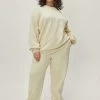 Plus Size Active Society Embroidered Sweatshirt 1 Plus Size Active Society Embroidered Sweatshirt -Nasty Gal Sales Store womens ecru plus size active society embroidered sweatshirt
