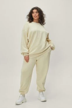 Plus Size Active Society Embroidered Sweatshirt