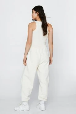 Recycled Relaxed Fit Sweatpants 17 Recycled Relaxed Fit Sweatpants -Nasty Gal Sales Store womens ecru recycled relaxed fit sweatpants 2