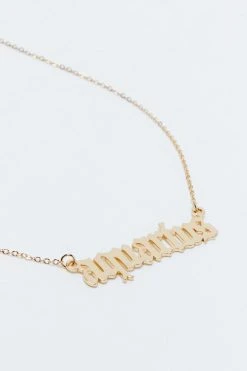 Aquarius Necklace 8 Aquarius Necklace -Nasty Gal Sales Store womens gold aquarius necklace 2