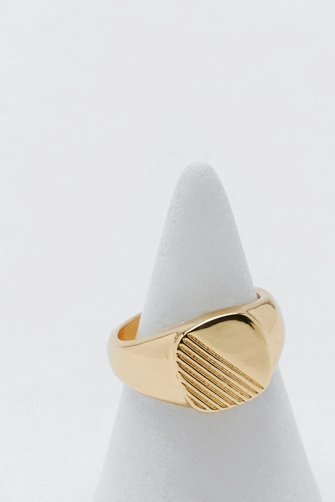 Gold Plated Signet Ring 5 Gold Plated Signet Ring - Image 3