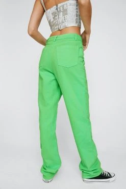 9's Style Denim Puddle Jean 20 9's Style Denim Puddle Jean -Nasty Gal Sales Store womens green 90s style denim puddle jean 5