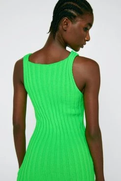 Asymmetric Hem Ribbed Knitted Mini Dress 17 Asymmetric Hem Ribbed Knitted Mini Dress -Nasty Gal Sales Store womens green asymmetric hem ribbed knitted mini dress 6