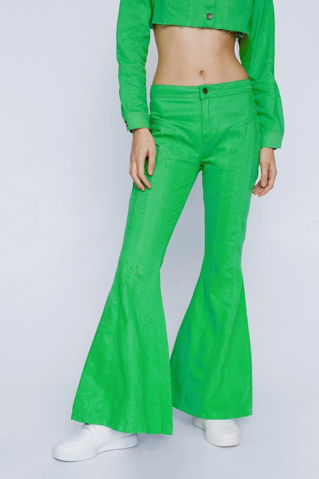 City Scouts Mid Rise Flared Seam Detail Jean - Image 2