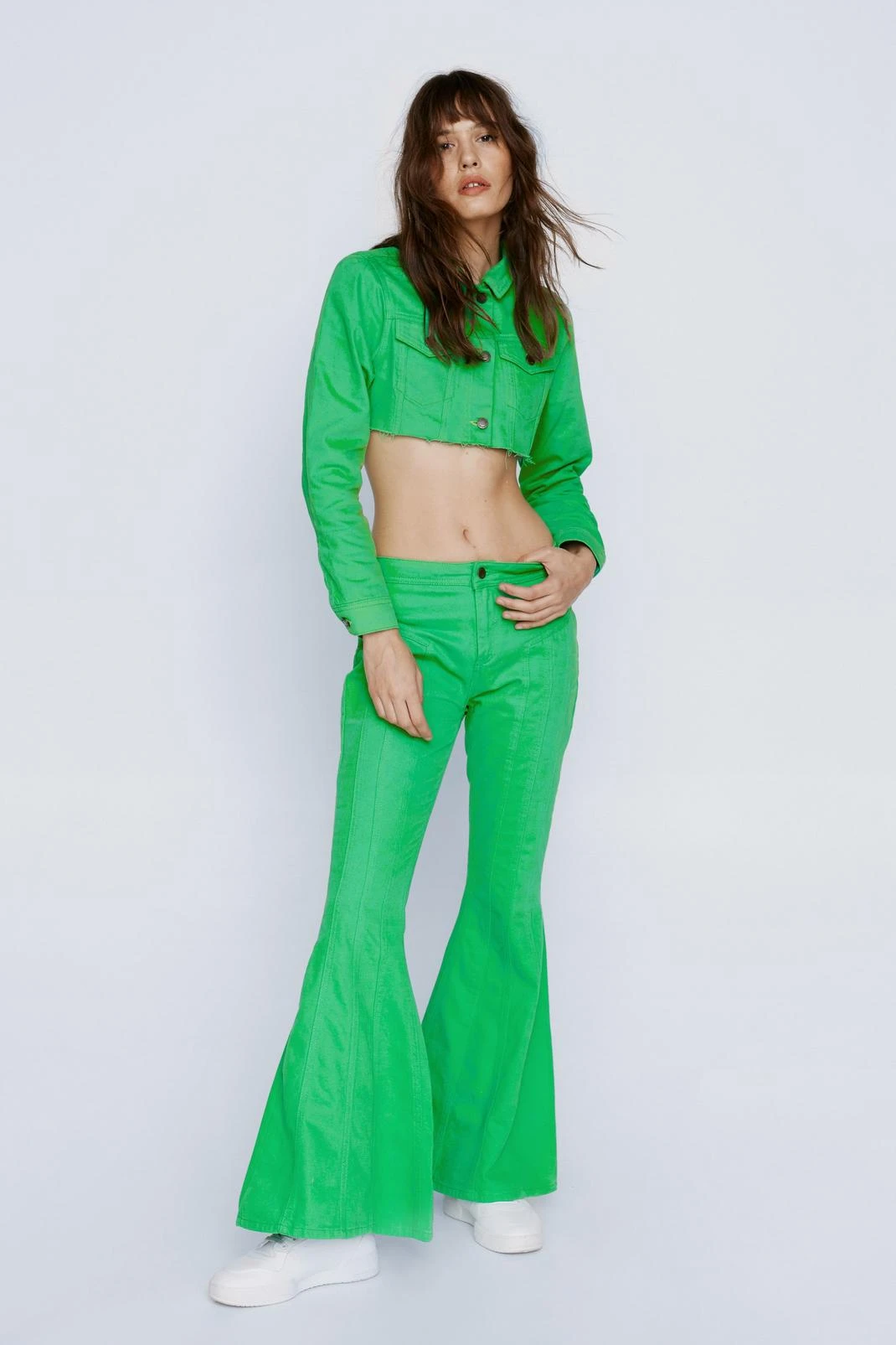 City Scouts Mid Rise Flared Seam Detail Jean - Image 4